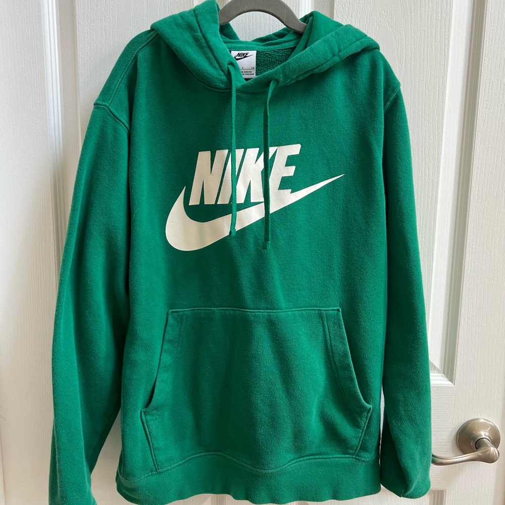 Nike Men's Emerald Green Hoodie